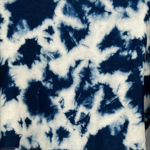 Justice Girl's Tie-Dye Hacci Cropped Sweatshirt in French Navy Size Large - Picture 3 of 8